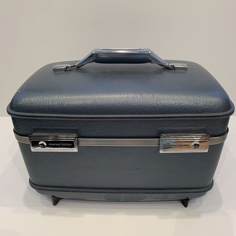Vintage Train Case American Tourister Luggage Mid Century Carry On